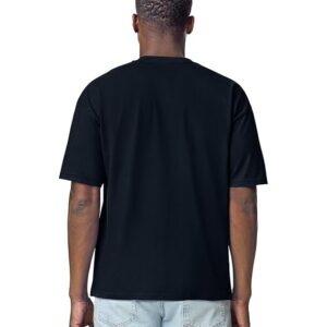 NoBakwaas Men's Oversized Black T-Shirt – side view