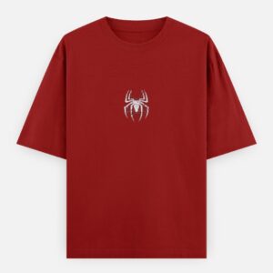 Weave Crawl Repeat Oversized Tee Red - front